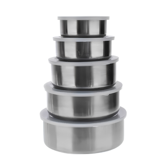 Set Recipientes Acero inoxidable de grado quirúrgico X5 Piezas
