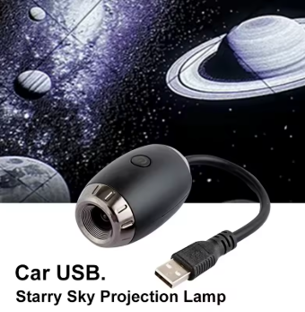Proyector LED USB con Diseño de Galaxia Estrellada
