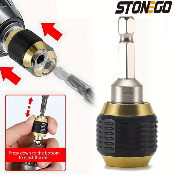 Adapador para brocas hexagonal de liberacion rapida