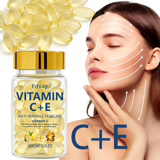 90 cápsulas de Vitamina C + E para el cuidado facial