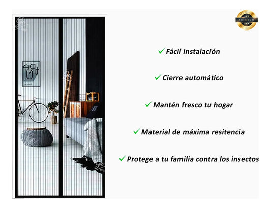 mosquitero magnetico para puerta